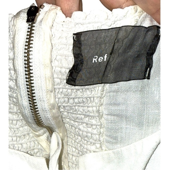 Host Pick 🎉▶️ Reformation ◀️ Paloma White Linen Lace Up Top - Picture 7 of 16